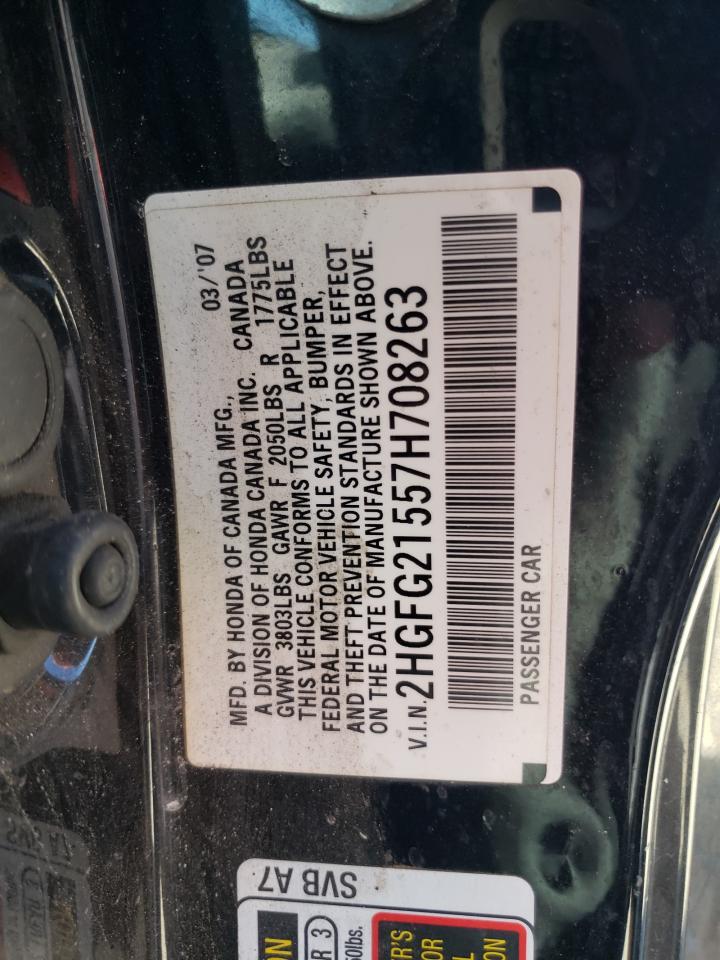 Photo 11 VIN: 2HGFG21557H708263 - HONDA CIVIC 