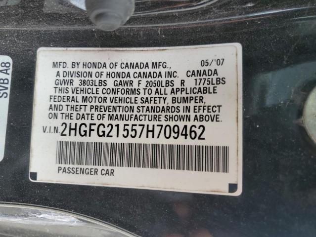 Photo 12 VIN: 2HGFG21557H709462 - HONDA CIVIC SI 