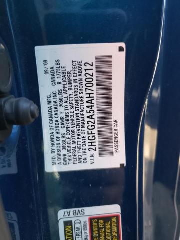 Photo 11 VIN: 2HGFG2A54AH700212 - HONDA CIVIC SI 