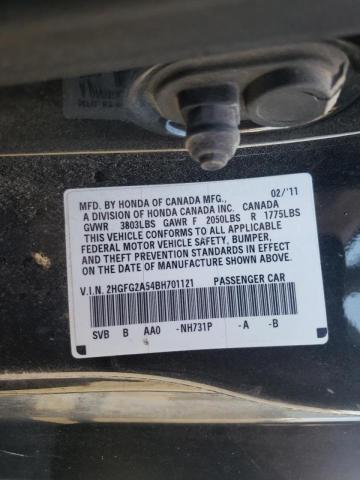 Photo 9 VIN: 2HGFG2A54BH701121 - HONDA CIVIC SI 