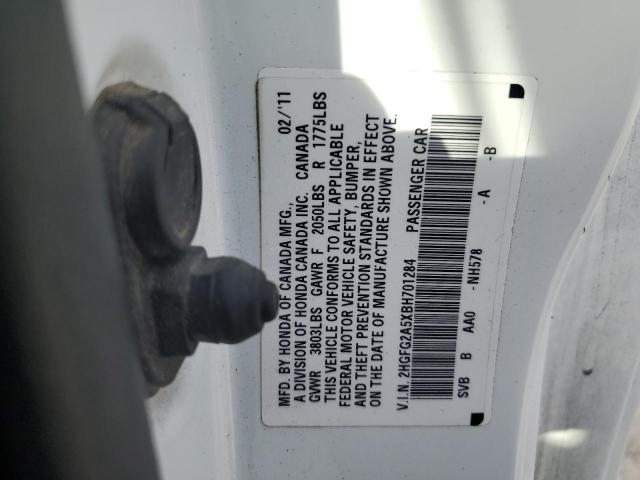 Photo 11 VIN: 2HGFG2A5XBH701284 - HONDA CIVIC SI 