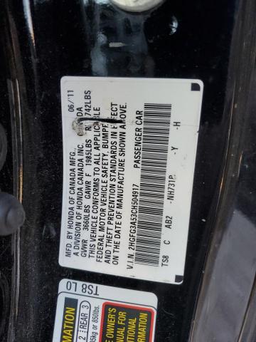 Photo 12 VIN: 2HGFG3A53CH504917 - HONDA CIVIC LX 