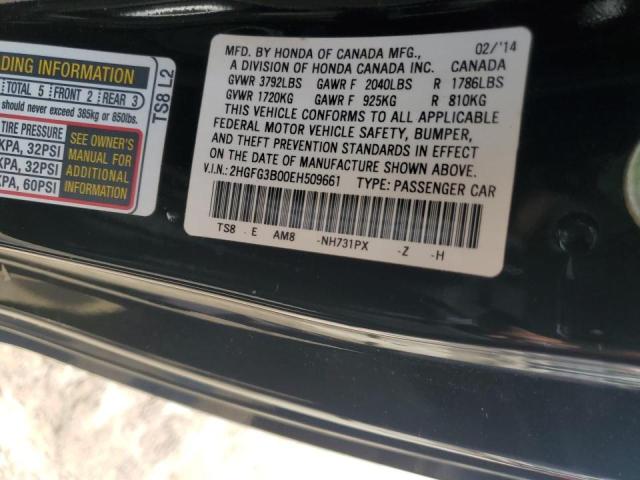 Photo 12 VIN: 2HGFG3B00EH509661 - HONDA CIVIC EXL 