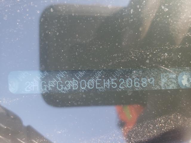 Photo 9 VIN: 2HGFG3B00EH520689 - HONDA CIVIC EXL 