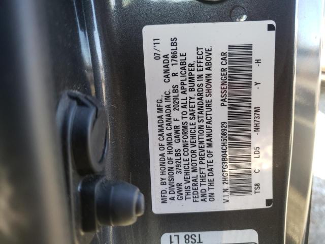 Photo 9 VIN: 2HGFG3B04CH508929 - HONDA CIVIC EXL 