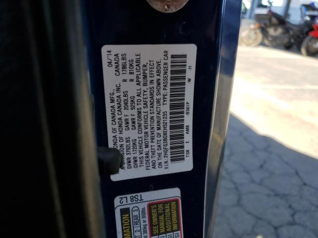Photo 12 VIN: 2HGFG3B0XEH521235 - HONDA CIVIC EXL 
