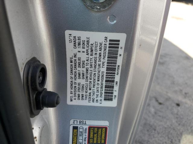 Photo 11 VIN: 2HGFG3B0XFH509670 - HONDA CIVIC EXL 