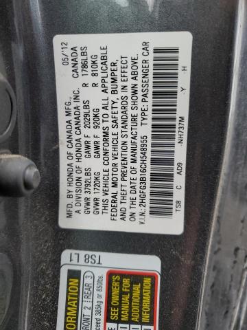 Photo 11 VIN: 2HGFG3B16CH548955 - HONDA CIVIC EXL 