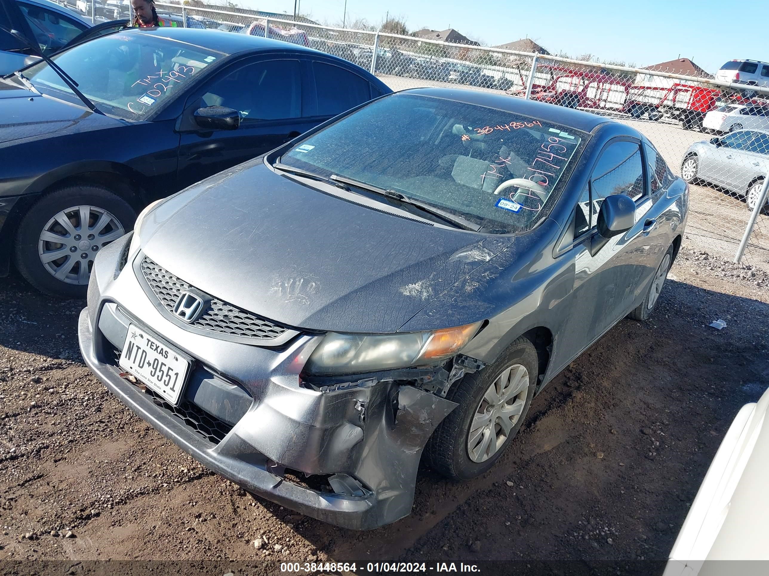 Photo 1 VIN: 2HGFG3B50CH517459 - HONDA CIVIC 