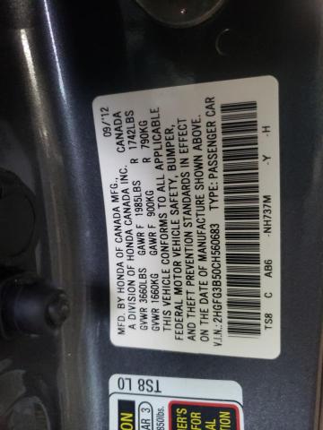 Photo 12 VIN: 2HGFG3B50CH560683 - HONDA CIVIC LX 