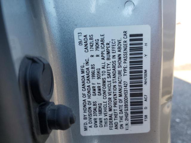 Photo 12 VIN: 2HGFG3B50DH531427 - HONDA CIVIC LX 