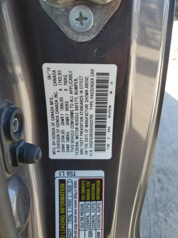 Photo 11 VIN: 2HGFG3B50EH522793 - HONDA CIVIC 