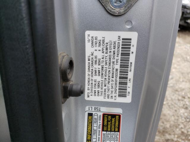 Photo 9 VIN: 2HGFG3B50FH503288 - HONDA CIVIC LX 