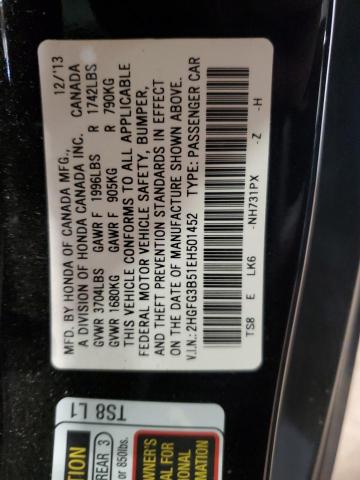 Photo 12 VIN: 2HGFG3B51EH501452 - HONDA CIVIC 