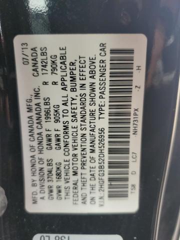 Photo 11 VIN: 2HGFG3B52DH526956 - HONDA CIVIC 