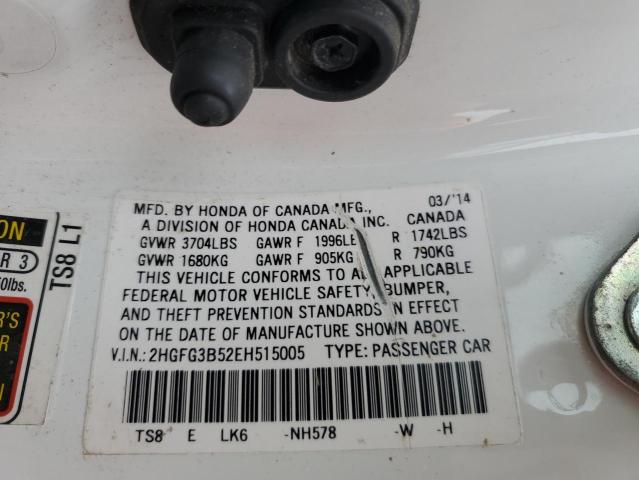 Photo 11 VIN: 2HGFG3B52EH515005 - HONDA CIVIC 