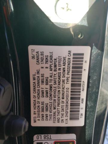 Photo 12 VIN: 2HGFG3B54CH551310 - HONDA CIVIC LX 