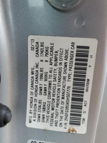 Photo 11 VIN: 2HGFG3B54DH507776 - HONDA CIVIC 