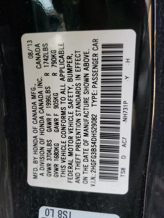 Photo 9 VIN: 2HGFG3B54DH529082 - HONDA CIVIC LX 