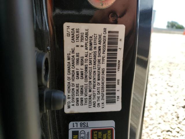 Photo 11 VIN: 2HGFG3B54EH513465 - HONDA CIVIC 