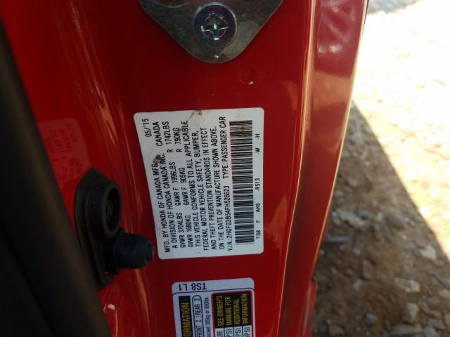 Photo 9 VIN: 2HGFG3B54FH526623 - HONDA CIVIC LX 