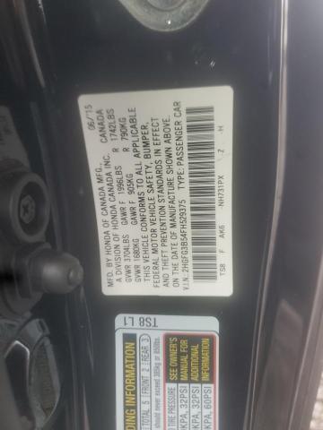 Photo 9 VIN: 2HGFG3B54FH529375 - HONDA CIVIC LX 