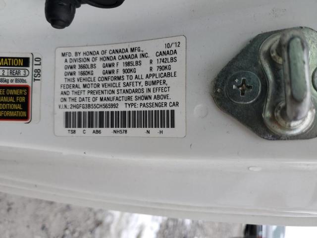 Photo 11 VIN: 2HGFG3B55CH565992 - HONDA CIVIC LX 