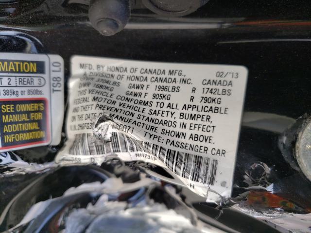 Photo 9 VIN: 2HGFG3B55DH506071 - HONDA CIVIC LX 