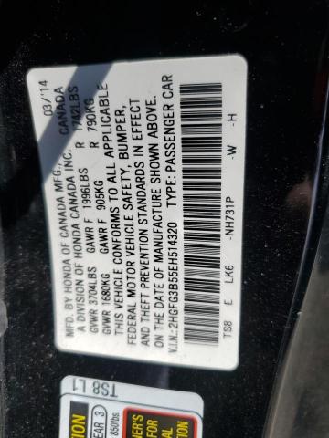 Photo 11 VIN: 2HGFG3B55EH514320 - HONDA CIVIC LX 