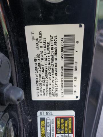 Photo 11 VIN: 2HGFG3B56CH515568 - HONDA CIVIC LX 