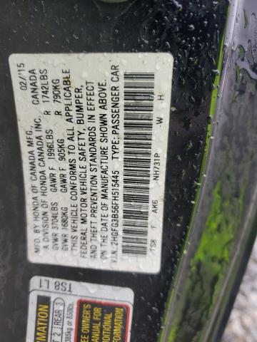 Photo 12 VIN: 2HGFG3B56FH515445 - HONDA CIVIC 