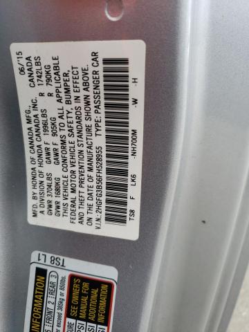 Photo 9 VIN: 2HGFG3B56FH528955 - HONDA CIVIC LX 