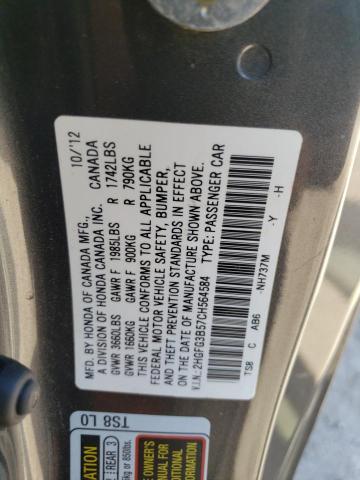 Photo 12 VIN: 2HGFG3B57CH564584 - HONDA CIVIC LX 