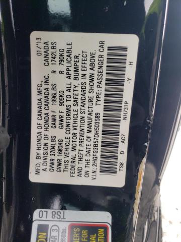 Photo 9 VIN: 2HGFG3B57DH503589 - HONDA CIVIC LX 