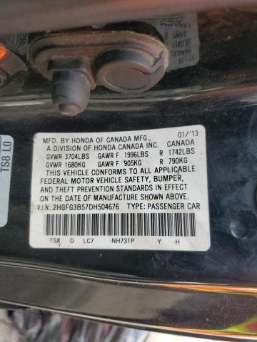 Photo 11 VIN: 2HGFG3B57DH504676 - HONDA CIVIC LX 