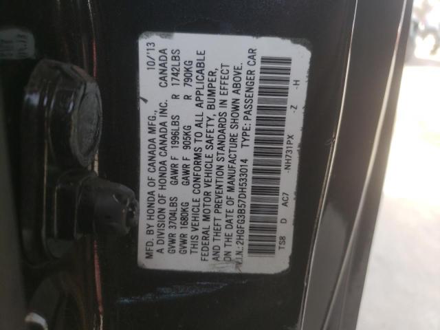 Photo 9 VIN: 2HGFG3B57DH533014 - HONDA CIVIC LX 