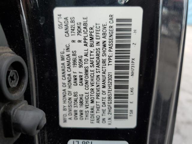 Photo 12 VIN: 2HGFG3B57EH523021 - HONDA CIVIC LX 