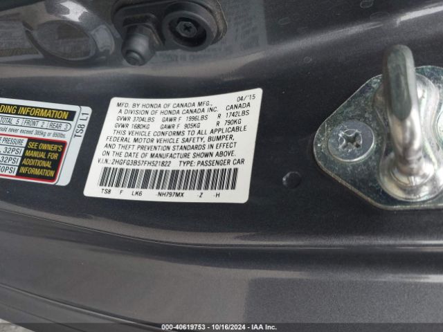 Photo 8 VIN: 2HGFG3B57FH521822 - HONDA CIVIC 