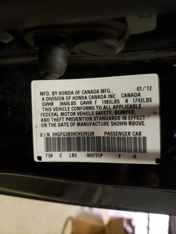 Photo 9 VIN: 2HGFG3B59CH529528 - HONDA CIVIC LX 