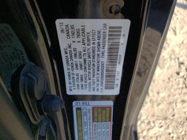 Photo 9 VIN: 2HGFG3B59DH532477 - HONDA CIVIC LX 