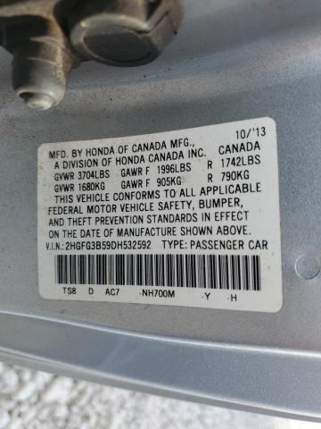 Photo 12 VIN: 2HGFG3B59DH532592 - HONDA CIVIC LX 