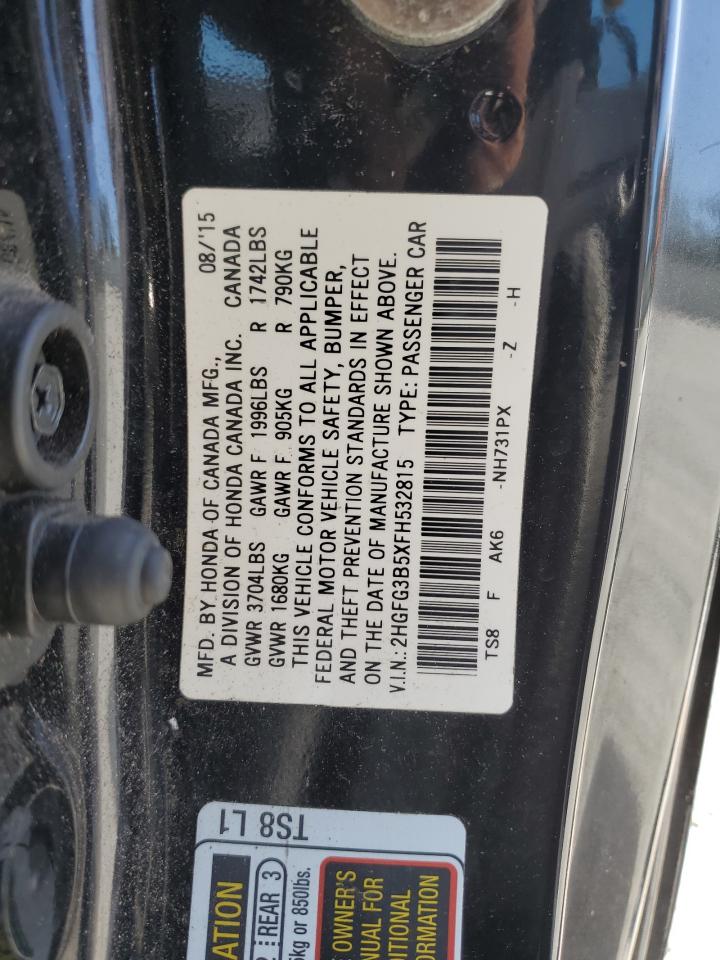 Photo 12 VIN: 2HGFG3B5XFH532815 - HONDA CIVIC 