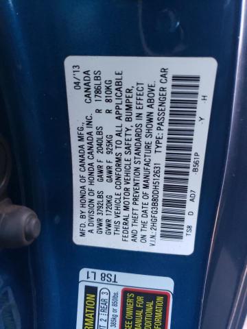 Photo 12 VIN: 2HGFG3B80DH512631 - HONDA CIVIC EX 