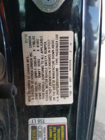 Photo 11 VIN: 2HGFG3B83DH503289 - HONDA CIVIC EX 