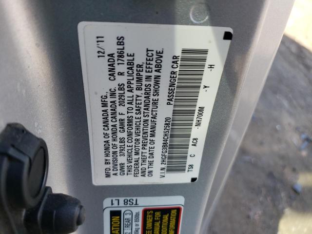 Photo 11 VIN: 2HGFG3B84CH525820 - HONDA CIVIC EX 