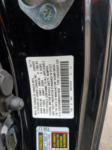 Photo 11 VIN: 2HGFG3B84DH519632 - HONDA CIVIC 