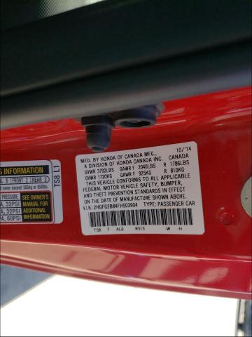 Photo 9 VIN: 2HGFG3B84FH503904 - HONDA CIVIC EX 