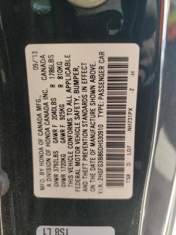 Photo 9 VIN: 2HGFG3B86DH530910 - HONDA CIVIC EX 