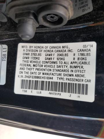 Photo 11 VIN: 2HGFG3B86EH516944 - HONDA CIVIC EX 