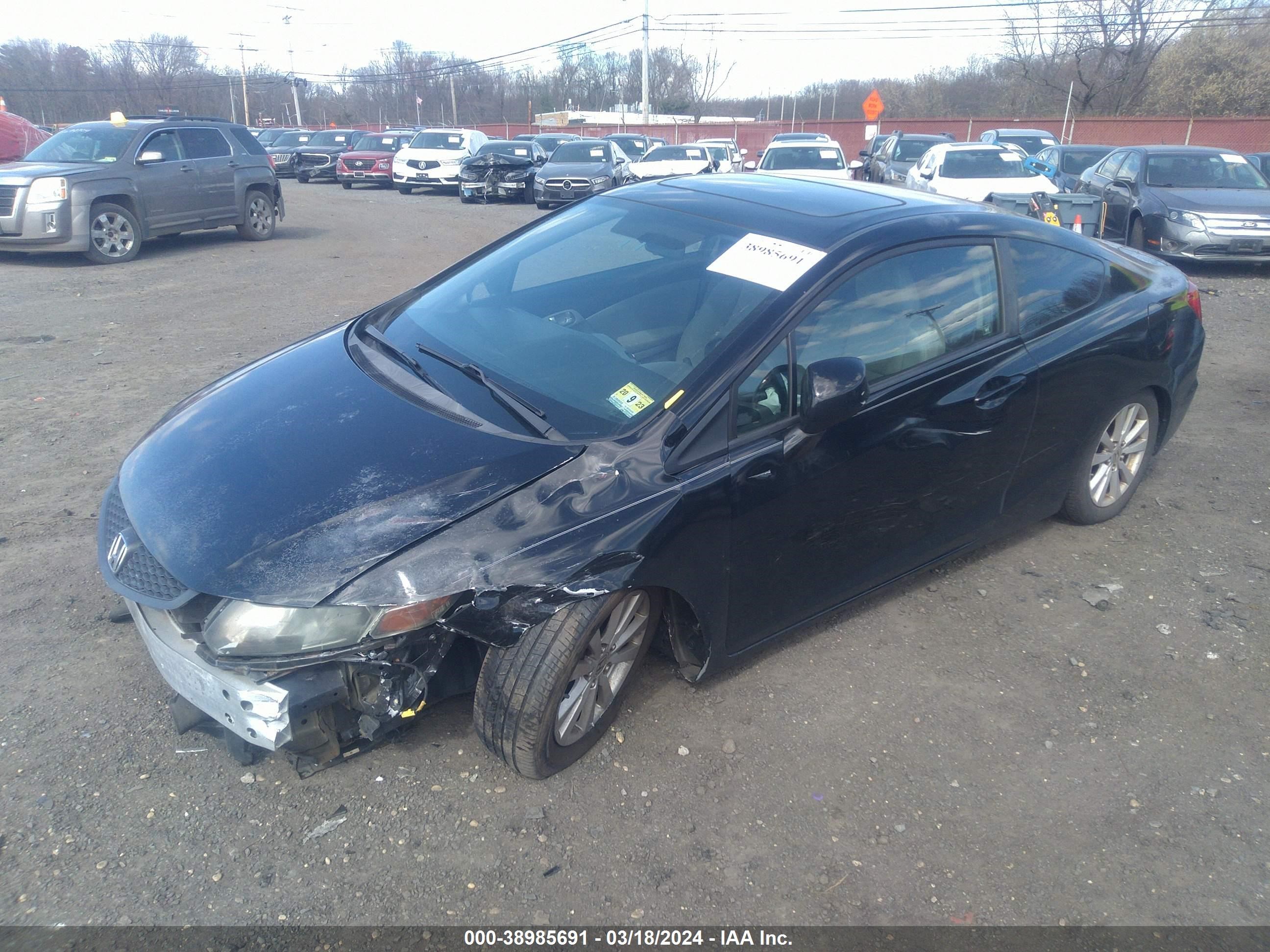 Photo 1 VIN: 2HGFG3B87CH543874 - HONDA CIVIC 